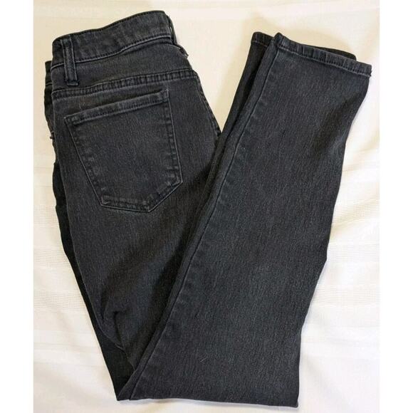 No Boundaries Denim - No Boundaries High Rise Skinny Jeans Women's 15 Black Button Fly Cotton Blend